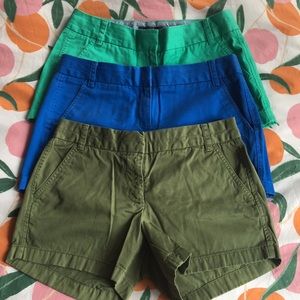 BUNDLE - 3 in. J Crew Chino Shorts